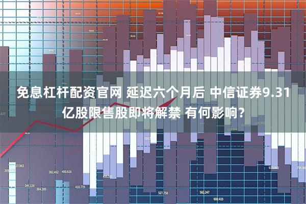 免息杠杆配资官网 延迟六个月后 中信证券9.31亿股限售股即将解禁 有何影响？