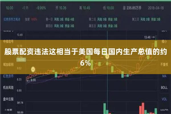 股票配资违法这相当于美国每日国内生产总值的约6%